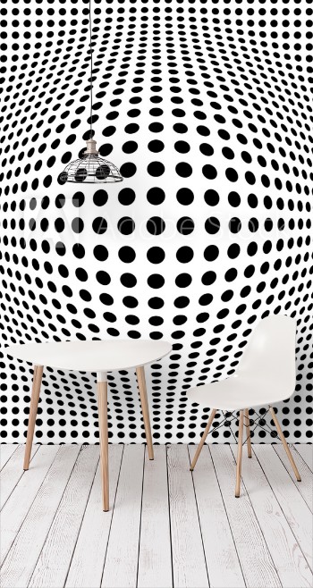Picture of Seamless background with optical illusion of a ball